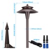 LEONLITE 5CCT Low Voltage Pathway Lights, 12-24V LED Landscape Path