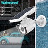 OOSSXX Solar Powered Outdoor Wireless Fake Camera Wire Free Solar