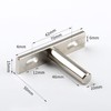 Leliafleury 2Pcs Floating Shelf Bracket 2 Inch Hidden Shelf Brackets
