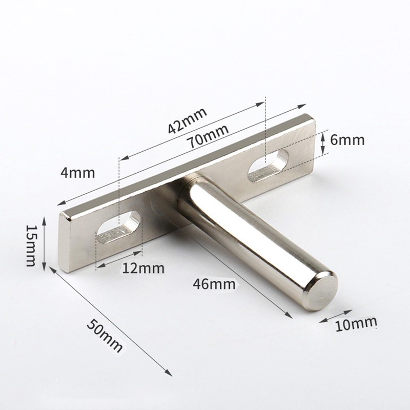 Leliafleury 2Pcs Floating Shelf Bracket 2 Inch Hidden Shelf Brackets