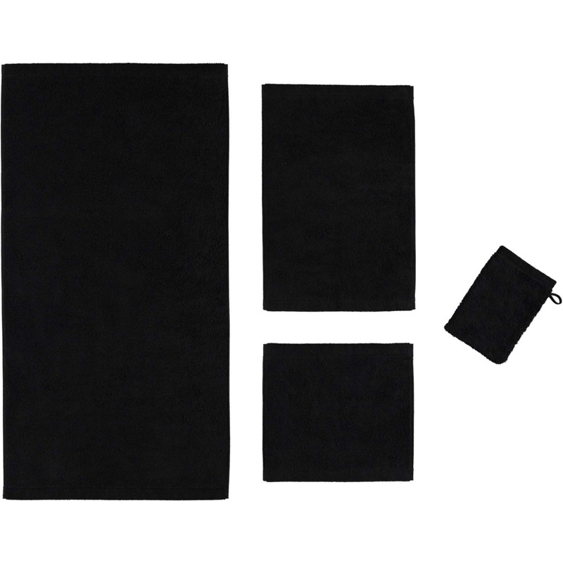 Cawö Home Life Style 7007 Hand Towel 906 Plain Black