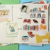 FINGERINSPIRE 4PCS Book Stencils for Painting 15x15cm Plastic PET Collection