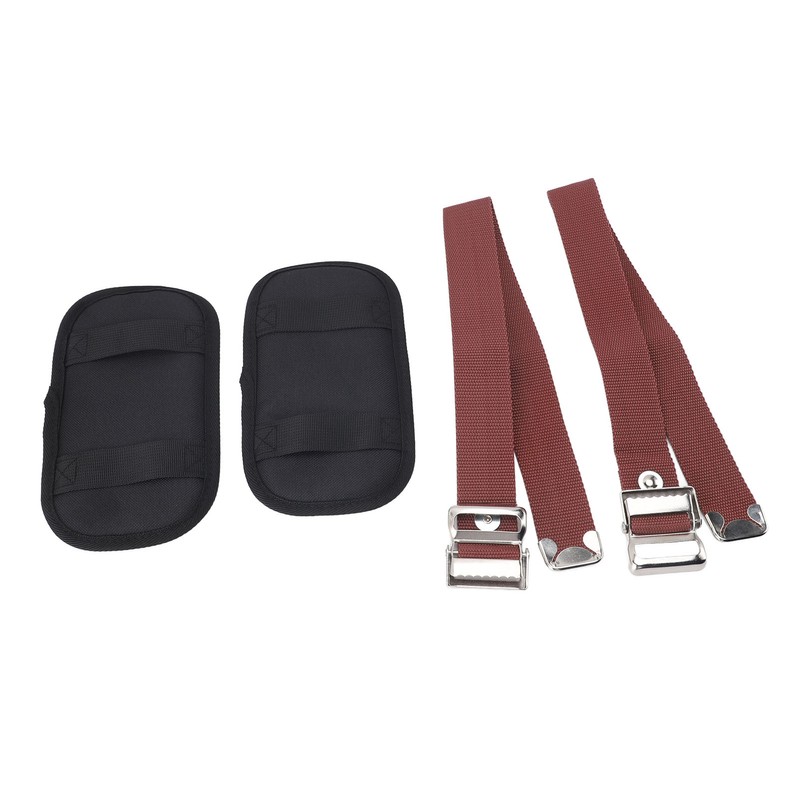 2PCS Drywall Stilt Protective Comfortable Adjustable Stilt Leg Straps Padded