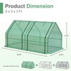 Aoodor 6 x 3 x 3 ft Mini Greenhouse with