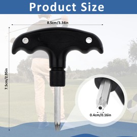 ZEYIYER Golf Driver Wrench Tool, Plastic Handle Golf Torque Wrench for Driver Clubs and Fairway Hybrids, Handheld Replace Adjustment Golf Spike Wrench Essential Accessory