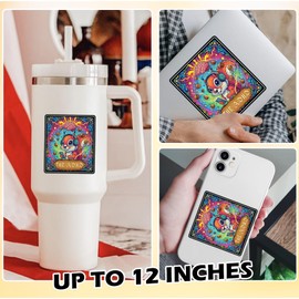 The ADHD Squirrel Sticker Mental Health Awareness Humor Tarot Card Chaotic Energy Overthinking Waterproof Die Cut Vinyl & Transparent DTF Decal for Water Bottle Laptop Car Helmet Gifts for Her Him