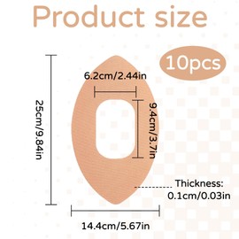 Pack of 10 Knee Tape, Sports Knee Tape, Pre-Cut, Knee Tapes, Pre-Cut Knee, Knee Tape, Grid Tape, Improves the Stability of the Knee Joint (Beige)