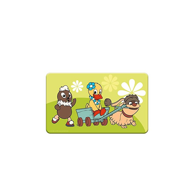 Trötsch Pittiplatsch Schnatterinchen Moppi Breakfast Board Green Melamine (Our Sandman)