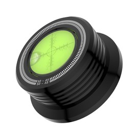 Tertullus 3-in-1 Plate Weight Stabiliser 50Hz 304G Vinyl Clamp Plate Stabiliser Turntable Level Aluminium LP Weight Turntable Puck for LP Turntable Phono Turntable (Black)