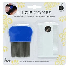 Metal Plastic Nit Hair Comb Set Magnifier Remove Head Lice And Eggs Effectively