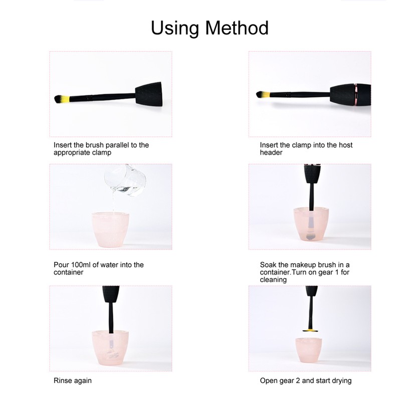 USB Charging Makeup Brush Cleaner Set Electric Cosmetic Cleaning Tool