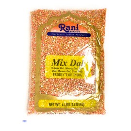 Rani Mixed Dal (Split Chick Peas, Split Mung Beans, Split Pigeon Peas, Split Lentils, Split Matpe Peas) 64oz (4lbs) 1.81kg ~ All Natural | Gluten Friendly | NON-GMO | Vegan | Indian Origin