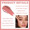 3 in 1 Cream Blush,Multi-Use Blush Powder for Cheeks Lips