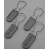 High Security Tamper Evident Wire Padlock Seals Grey Pack of