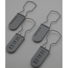 High Security Tamper Evident Wire Padlock Seals Grey Pack of 25