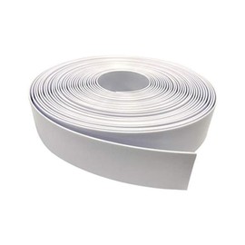 1.5" Wide x 45' Roll Vinyl Strap for Patio Chairs, Lawn Furniture, and Deck Chairs, Make Your Own Replacement Straps, Plus 50 Free Fasteners (201 White)
