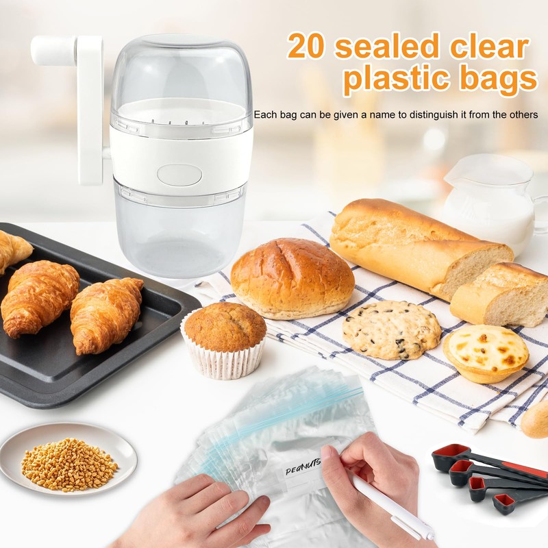 GZLCEU Manual Nut Mill, Small Nut Mill with Hand Crank