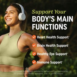 Omega 3 6 9 + DHA Gummies | Plant-Based Triple Omegas from Algae & Chia Seed Oil | with 50mg of DHA | Vegetarian, Non-GMO, Gluten-Free, Essential Fatty Acid Supplements for Adults | 60 Gummies