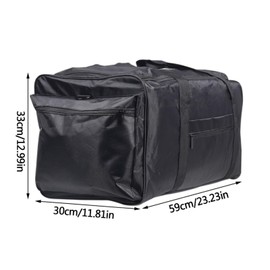 Multipocket Duffel Bag Storage Bag for 1/8 & 1/10 RC Car SCX10 Capra Wrangler TRX4 E-REVO VS4 BRX01 TF2 D90 CC01 YK4082 RGT EX86190, waterproof Carrying Case With Bottom Clapboard for Support