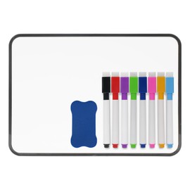 Mini Magnetic Whiteboard, 21 X 30 cm Small Whiteboard, A4 Desktop Dry Erase Board, Portable Double-Sided Dry Erase Board for Office,School & Home