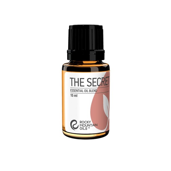 Rocky Mountain Oils The Secret Essential Oil Blend - 100% Pure and Natural Aromatherapy Essential Oils for Diffuser, Topical, and Home - Mental Focus Essential Oil, Mood Boost - 15ml