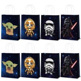 BILITOK Inspired Party Favors - 16 Pack Space Adventure Gift Bags for Birthday Decorations & Supplies (16)