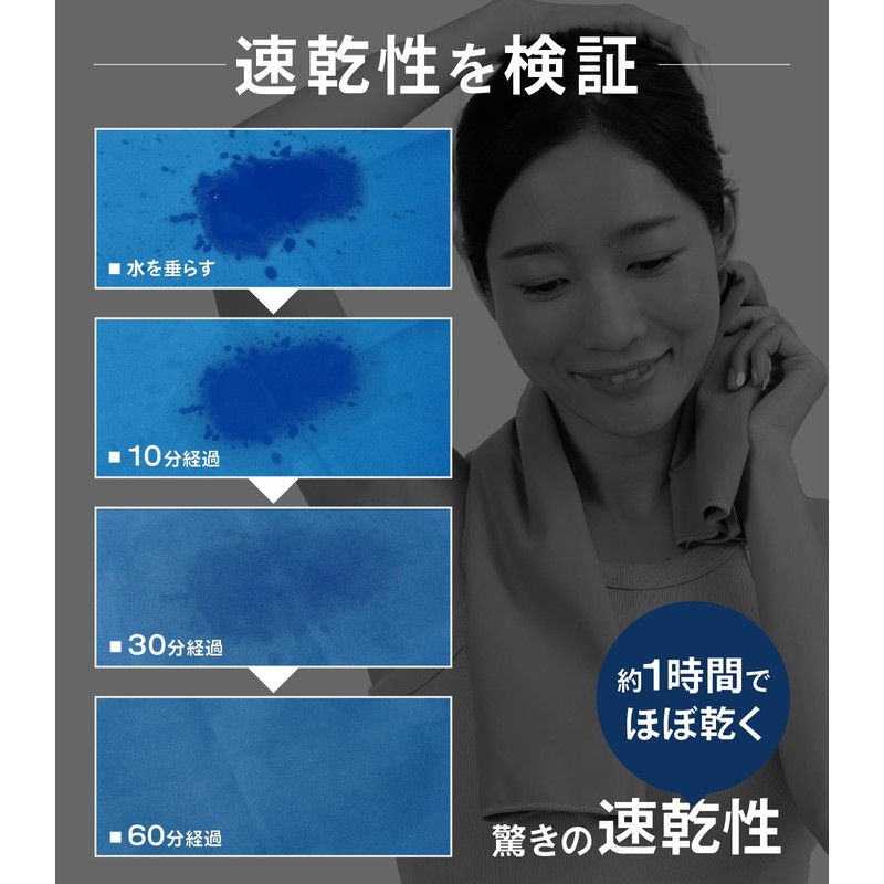 Quick Drying Towel for Travel and Hiking 【Great Absorption and