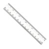 Charles Leonard Double Bevel Plastic Ruler, UPC Coded, 6 Inch,