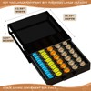 Vertuo Pod Holder Drawer with Deluxe Black Tempered Glass Top,