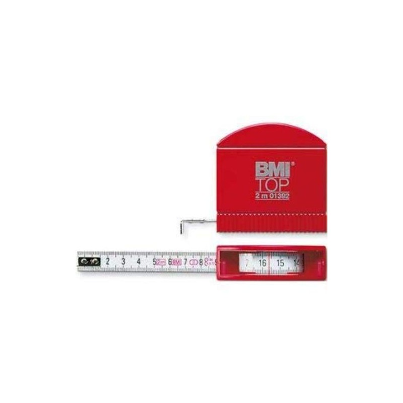 BMI 407241030 Pocket Tape Top 2m with mm Graduation Loose,