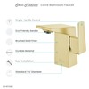 Carré Single Hole, Single-Handle, Bathroom Faucet in Brushed Gold