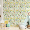 Simon&Siff Yellow Floral Peel and Stick Wallpaper, 17.3'' x 120"