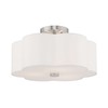Livex Lighting 3 Lt Brushed Nickel Ceiling Mount