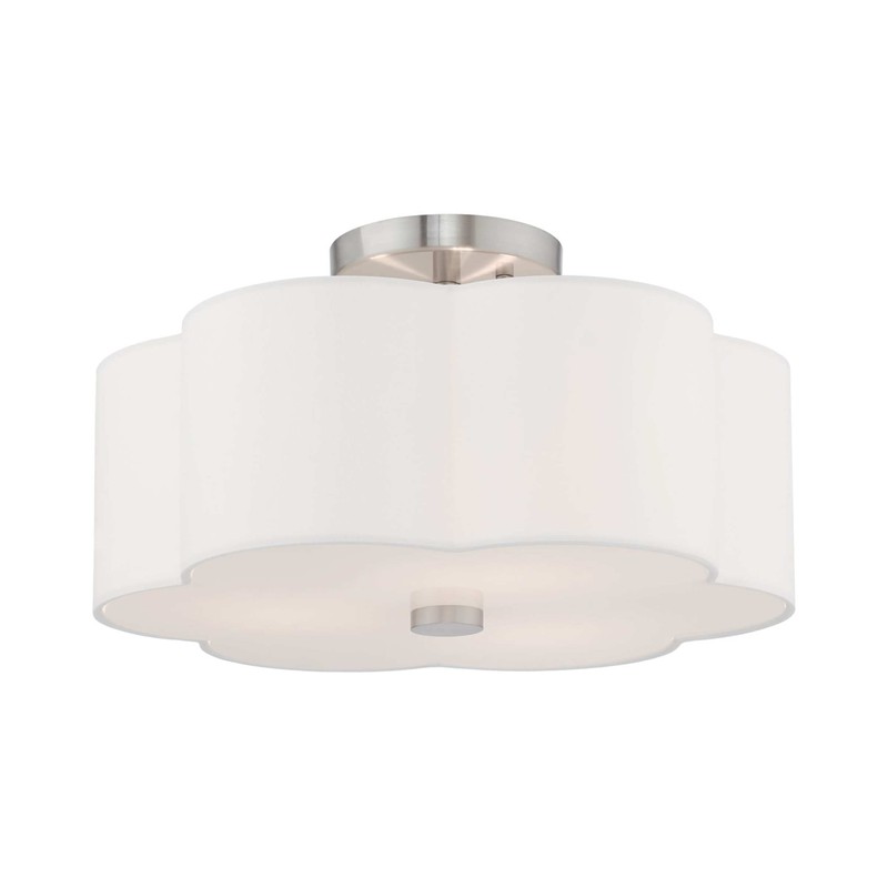 Livex Lighting 3 Lt Brushed Nickel Ceiling Mount