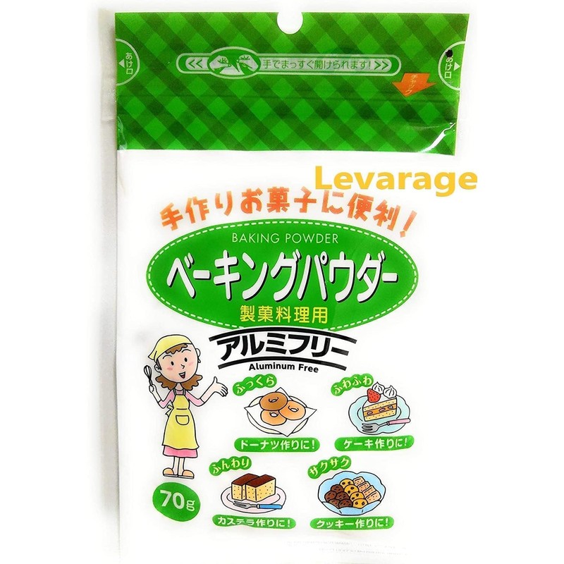 Nishinihon Shoku, Baking Powder, 2.5 oz (70 g) x 6