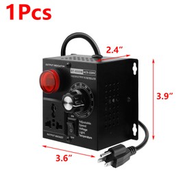 Antrader 1Pcs AC Variable Speed Controller，15A 220V 4000W SCR Voltage Controller,Electronic Voltage Regulator