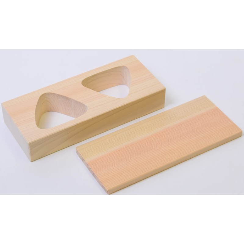 Kiso Craft Cypress Rice Ball Shape, 2 Holes (3.0 x