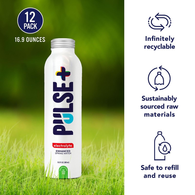 Pulse Electrolyte Aluminum Water Bottle by Pulse for Unisex -