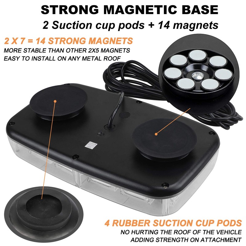 ASPL 48LED Roof Top Strobe Lights, High Visibility Emergency Safety