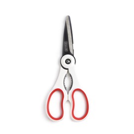 SiTRA Disassemblable Multifunctional Kitchen Scissors, Sleek Compact, Red