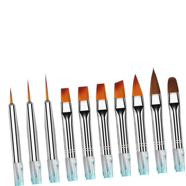 FRCOLOR Diy Nail Tool Kit 10pcs Nail Art Brush Pen