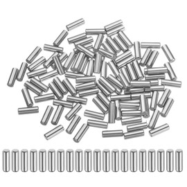 uxcell 100 Pcs 3mm x 9mm Dowel Pins Bearing Steel Cylindrical Dowel Pins Shelf Support Peg Pin Rod Fasten Elements Metal Shelf Pegs +/-0.02mm Diameter Tolerance, Silver Tone