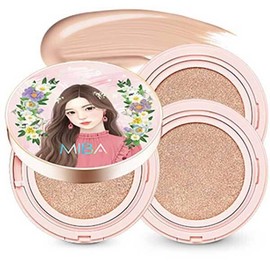 미바 왕쿠션 시즌2 대용량 본품 리필x 세트 차분한피부 Miba King Cushion Season 2 Large Capacity Main Product Refill Set for Calm Skin [Set of 1 Bright Skin 21号]