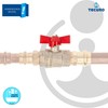 'Tecuro Brass Ball Valve – Size 1 Inch – DN