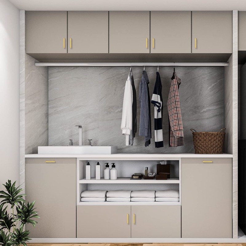 Ravinte 5 Pack Gold Cabinet Pulls 3-1/2 Inch Brushed Brass