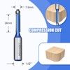 hsawbit Router Bit Set, 4pcs Flush Trim Router Bits 1/2"