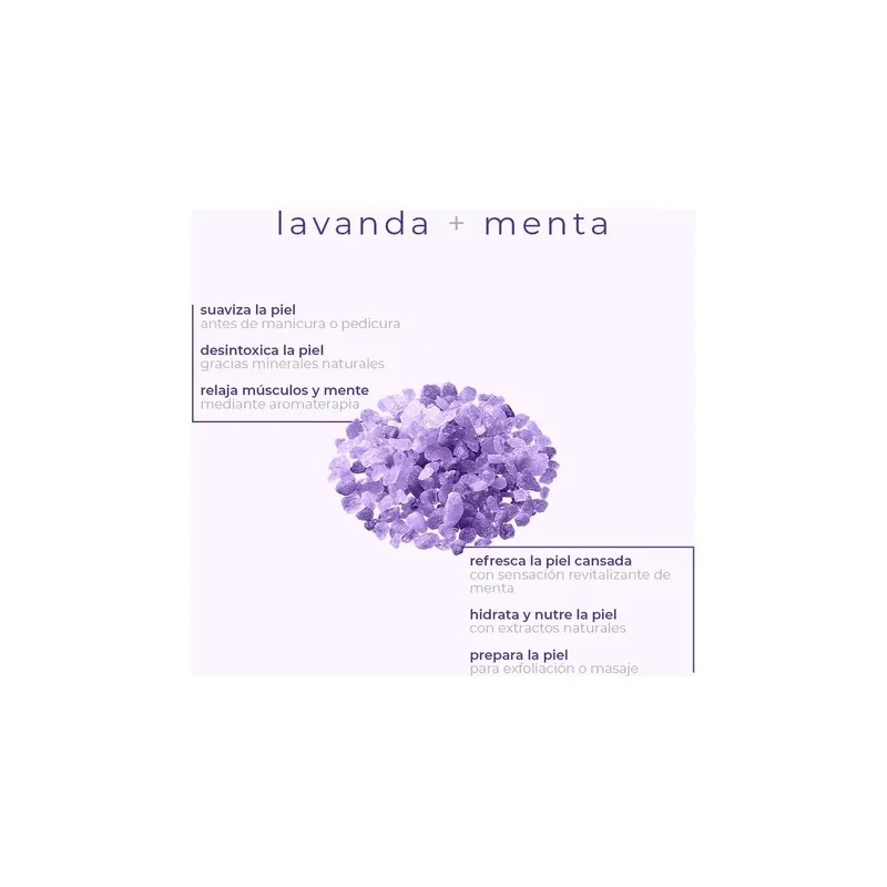 Sal Organica Bcl Spa Manicure&pedicure Lavanda Menta 454 Gr