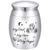 CREATCABIN Small Keepsake Urn for Dad, Mini Urns for Cremation,