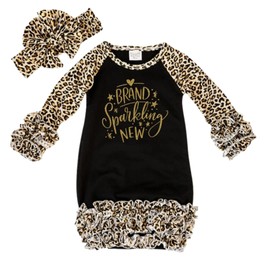 Brand Sparkling New Baby Girl Outfit - Baby Girl Layette Set - Newborn Gown & Bow - Coming Home Outfit - Baby Shower Gift (2 Piece Set as Shown)