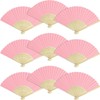 Grosun Paper Fans Paper Hand Fan Bamboo Folding Fan Handheld